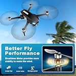 Drone with Camera, 2K HD FPV Drone with Brushless Motor, Altitude Hold, Gesture Selfie, One Key Take Off/Landing, 3D Flips, Waypoint Fly, 2 Batteries, Foldable Mini Drones for Kids and Beginners - Image 3