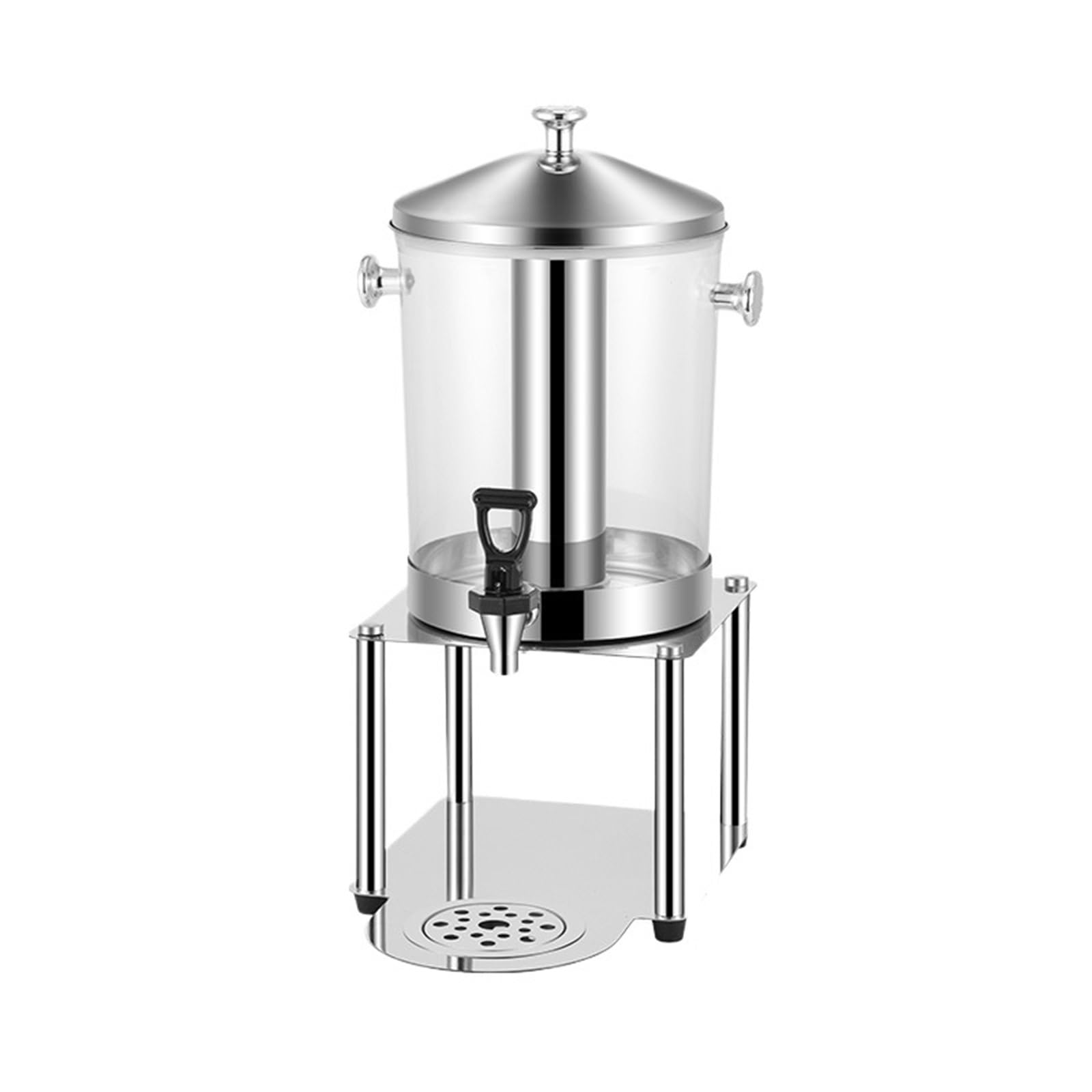 ASerZenith Juice Dispenser Beverage Dispenser 8L Drink Dispenser For Party Stainless Steel Juice Dispensers With Spigot Iced Tea Lemonade Ice Chamber
