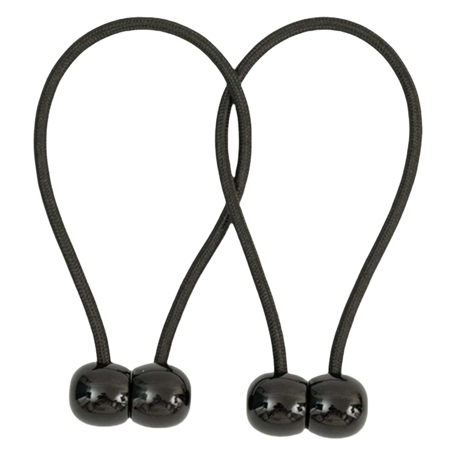 Curtain Tie Backs Waterproof Magnetic Curtain Ties 40Cm Acrylic Curtain Fixer For Wet Environments Such As Bathrooms Black