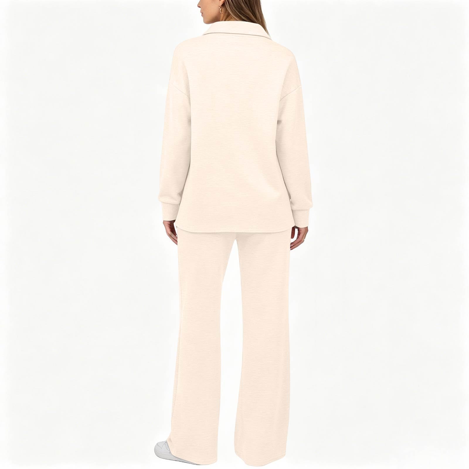Tuta Donna Sportiva Elegante 2 Pezzi Felpa e Pantaloni Vita Elastica