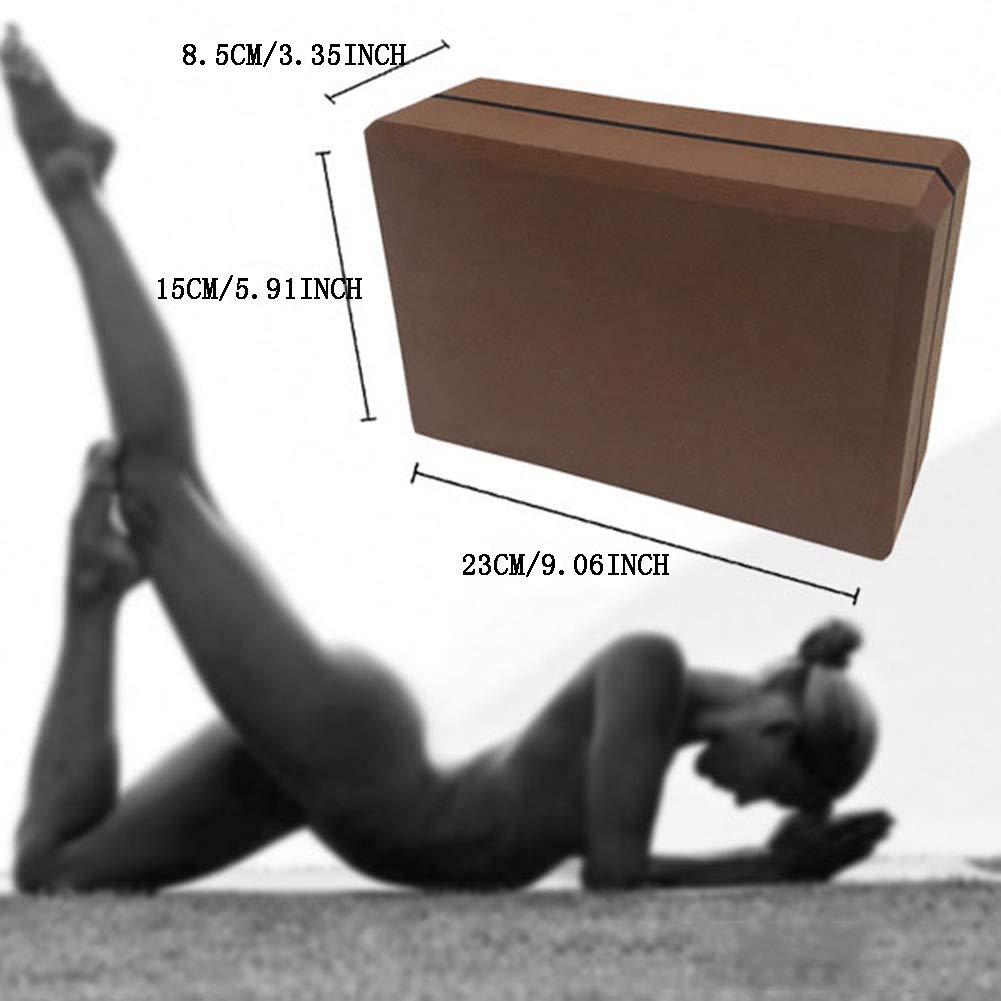 AIZYR 100% Riciclato Cork Yoga Block, Blocchi Yoga in Legno di Sughero -Ecologico, Antiscivolo, Sostenibile, Autopulente, Anti-Microbial