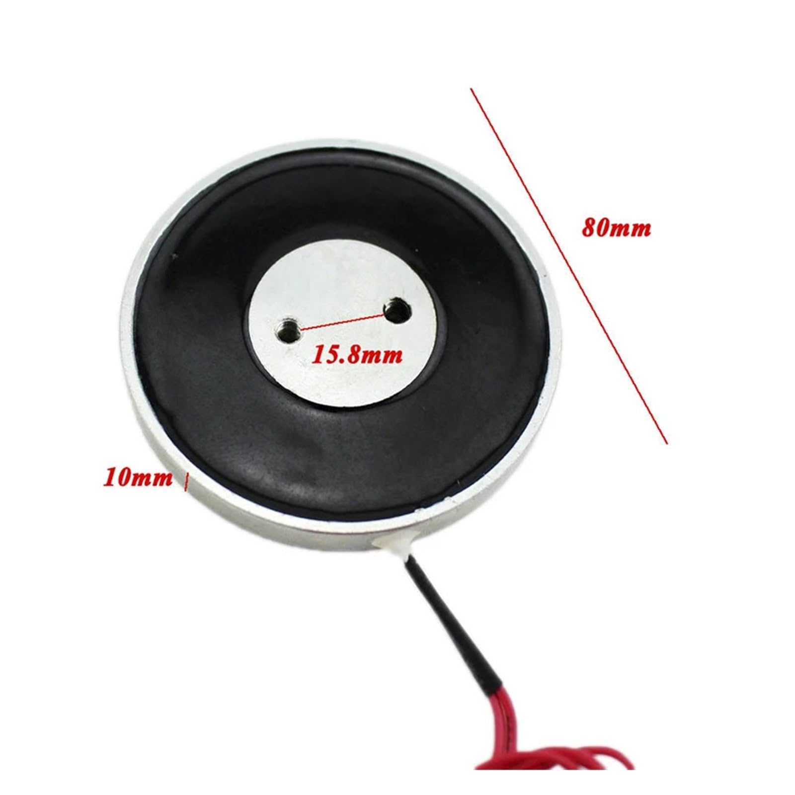 Elettromagnete JK80/10 DC 6V 12V 24V Solenoide Ventosa di Tenuta Magnete Elettrico Sollevamento 25KG Elettromagnete Non Standard Personalizzato(6V)