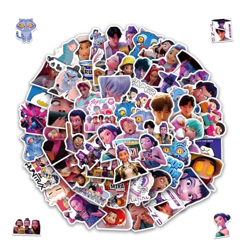 Yoimckay Juego de 60 Pegatinas de Kpop Hunters, Huntrix Merch Stickers, Juego de...