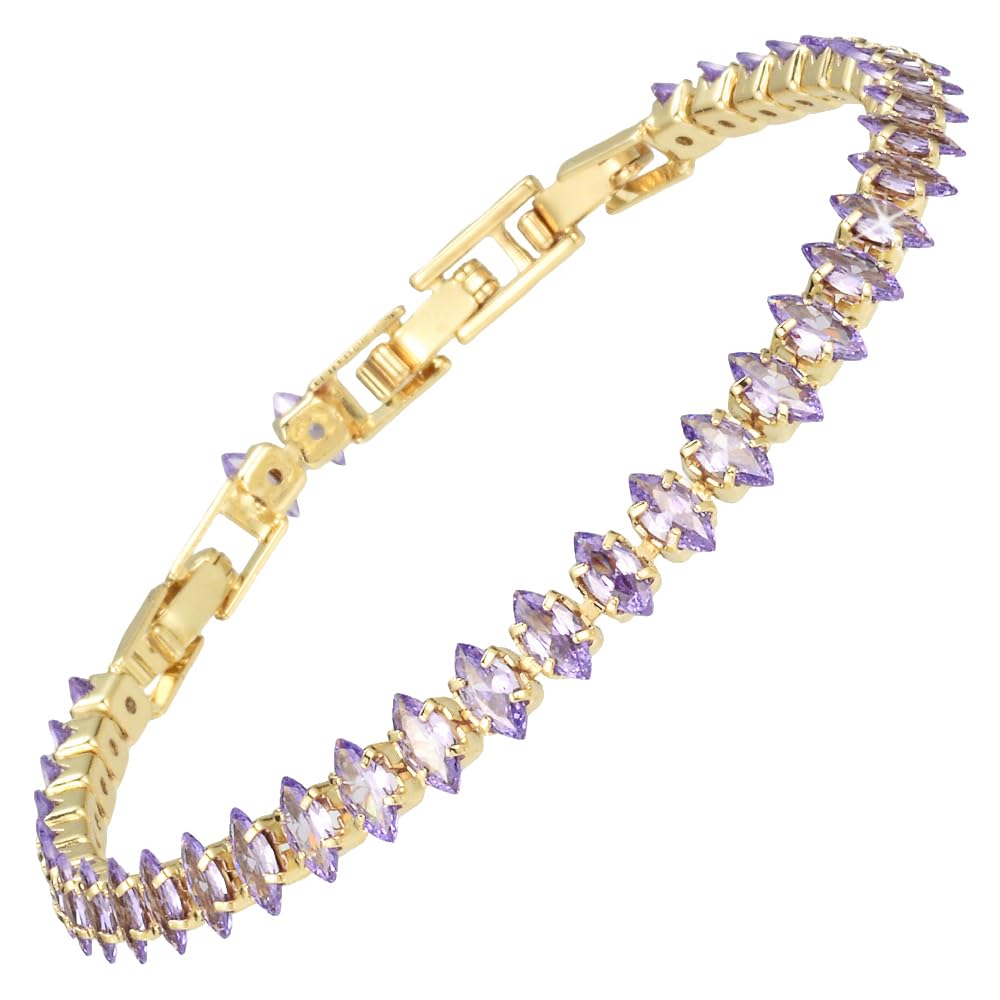 RIZILIA Not-Your-Basic Minimalist to Statement CZ Tennis Bracelet for Women