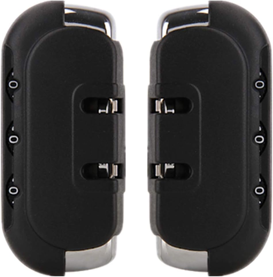 Suitcase Lock,Combination Lock, Set of A Pair S128#(DL) Type Black Password Lock Replacement suitcases/Luggage Lock for Suitcase Pull Rod Box Trunk Box DIY
