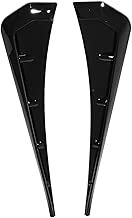 IKON MOTORSPORTS Side Fender Vents Fits 2016-2018 Honda Civic 10th Gen | Front Pair TR Style Gloss Black ABS - coolthings.us