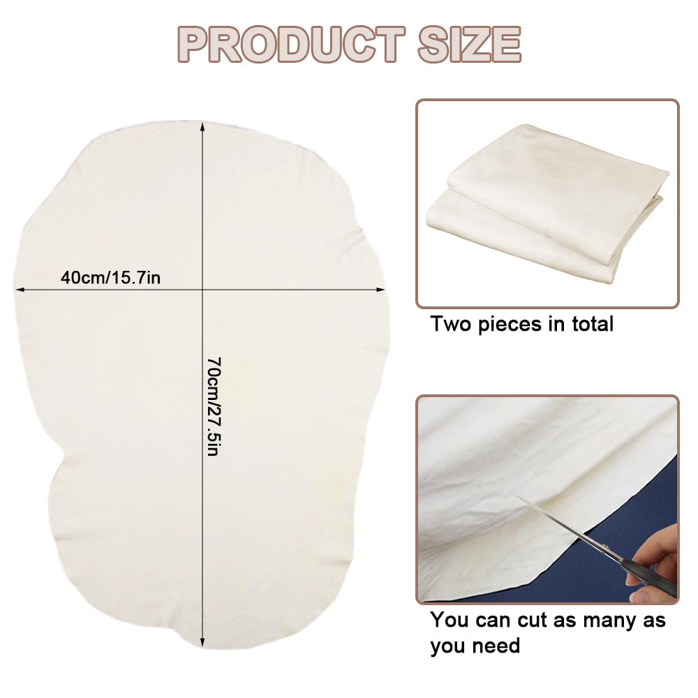 Pelle Di Daino Per Auto 60x40 Cm | Panno Asciugatura Senza Graffi E Senza Pelucchi - Foto 10