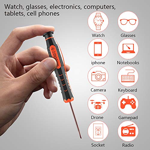 Small Screwdriver Set, XBRdepot Flathead and Phillips Precision Magnetic Screwdrivers Set for Micro Tiny Screws (Screwdriver for Tiny Screws)
