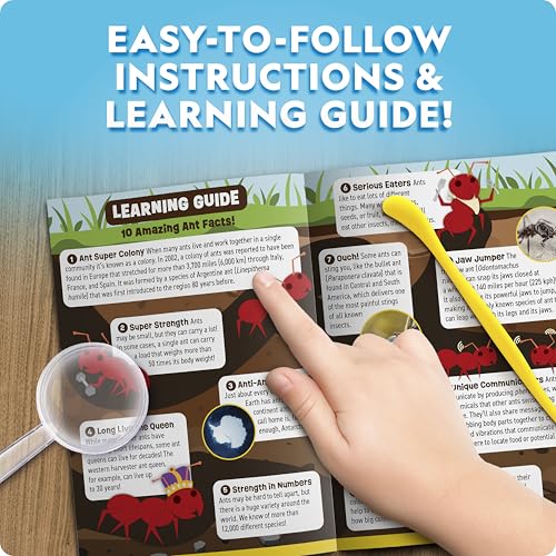 National Geographic Ant Habitat Kit - Light-Up Ant Terrarium with Built-in Magnifiers, Tunnel Starter Tool & More, Ant Activities for Kids, Ant Home, Ant Colony, Ant Habitat, Ant House for Kids - Image 6