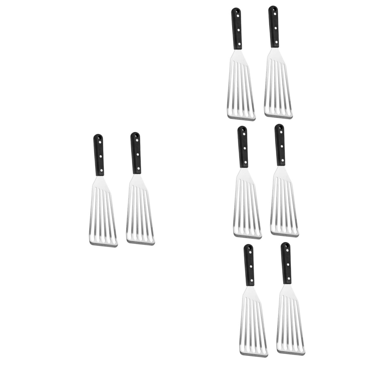 TOYANDONA 4 Sätze Teiliges Spatel Für Grill Und Schwer Belastbar Vielseitig Einsetzbar Zum Wenden Von Fleisch Und Gemüse Spülmaschinengeeignet Küchenhilfe Für Restaurant 2 Stück * 4