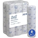 Scott Extra Ärzterollen (51 B) 7415 – 6 Rollen mit je 200 Liegenabdeckungen, 2-lagig, weiß