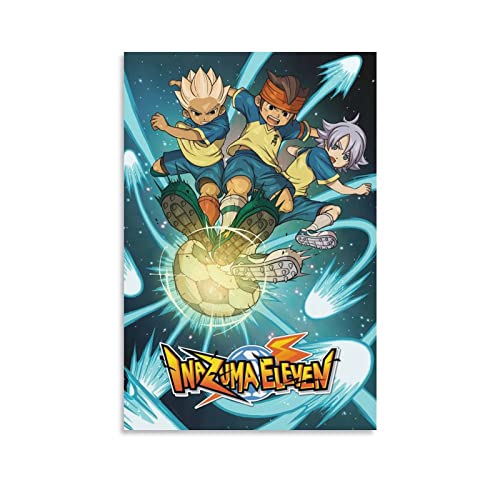 HUIBEI Inazuma Eleven - Póster del juego de anime (4) 20 x 30 cm, póster artístico de pared, regalos, impresiones para dormitorio