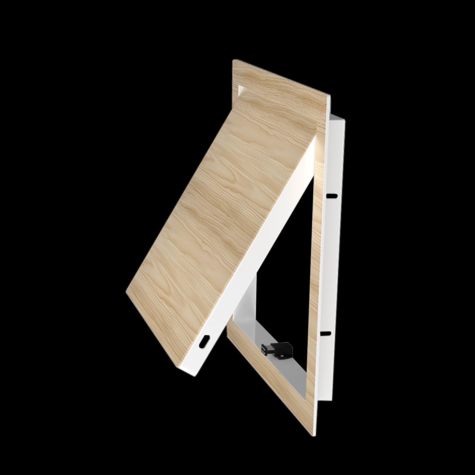 Access Panel Wood Finish Access Panel for Wall And Ceiling, Removable Crawl Space Access Door, Opening Flap Cover Plate Box, Conceals Wires/Meters/Pipes(Style D,WXH-60x60cm/24x24in)