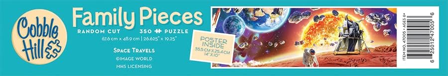 Cobble Hill Family Piece's 350 Puzzle - Space Travels - Sample Poster Included