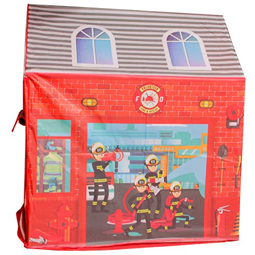 Barraca Infantil Toca Menino Tenda Casinha Vermelha Importway Bombeiro