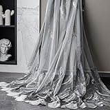 Photo Gallery bandezid piuma vela tenda,ricamo vela lusso tende a sheer,soggiorno finestra baia partizione tulle tende,ganci in alto-piume grigie 250x270cm(98x106inch) Photo Gallery bandezid piuma vela tenda,ricamo vela lusso tende a sheer,soggiorno finestra baia partizione tulle tende,ganci in alto-piume grigie 250x270cm(98x106inch)