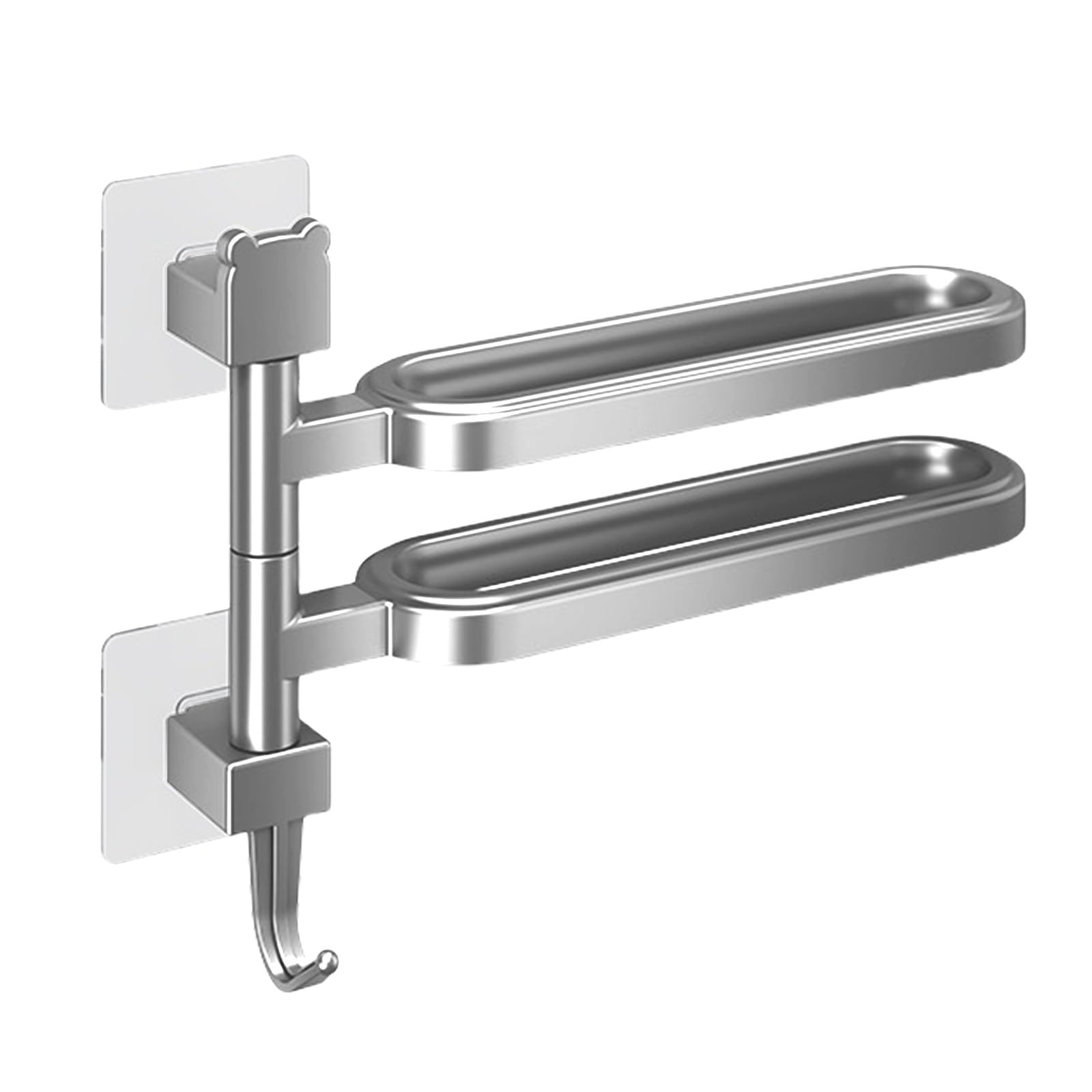 Space Saving Designs Towel Hanger Easy To Installion Without Damage To Wall Great For Renters And Homeowners Storage