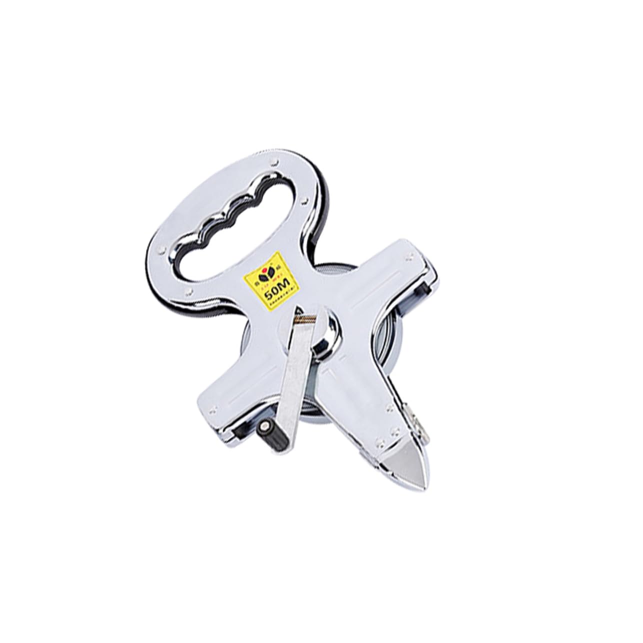 OSALADI 50m Ruban à Mesurer Rétractable Règle Acier Inoxydable Ruban De Construction Avec Broche Plaquée Et Ceinture Résistante