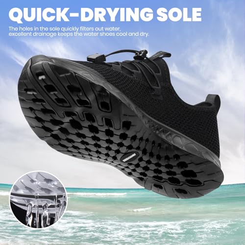 Image of SEEKWAY Mens Womens Water Shoes Quick Dry Aqua Shoes Barefoot for Beach Surf Hiking Pool Water Sports