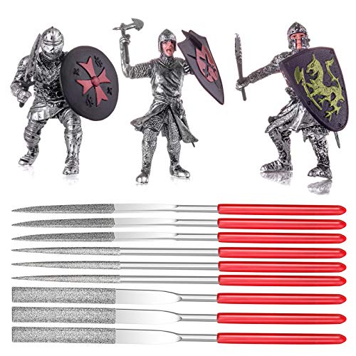 Miniature and Model Files, Includes Diamond File Set (Round, Flat and Triangular, 9 Piece) - Image 6