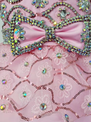 Handmade Beaded Rhinestone Girl Dress Birthday Formal Party Wedding Dresses Beauty Pageant Dress4