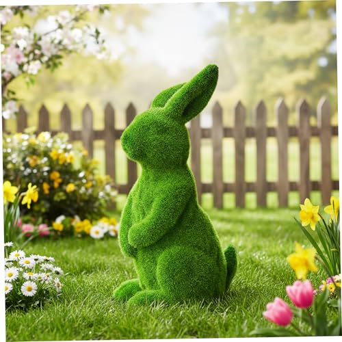 Lapin de Pâques en résine : une déco durable qui ne craint pas la pluie - 4