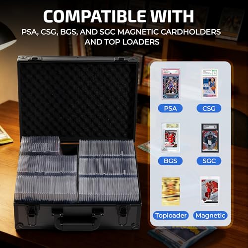 JINGUAN Top Loader Trading Card Storage Case for Sports Cards Graded Cards by JINGUAN - Used condition - Image 8