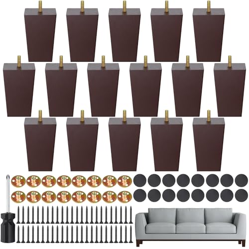 TURSTIN 16 PCS Wood Furniture Legs Set