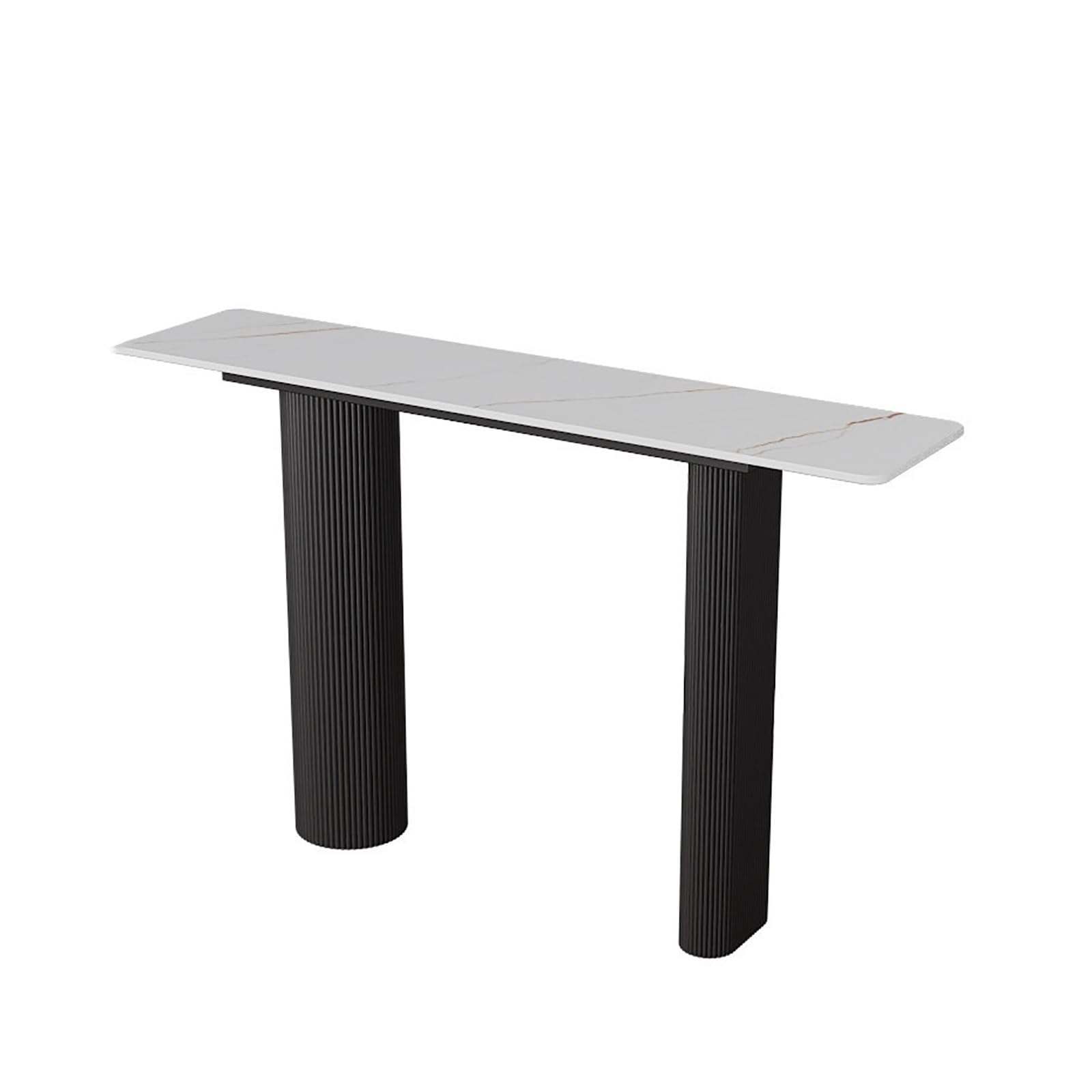 Tavolo consolle moderno per soggiorno, corridoio, atrio, base in metallo, elegante mobile da ingresso,