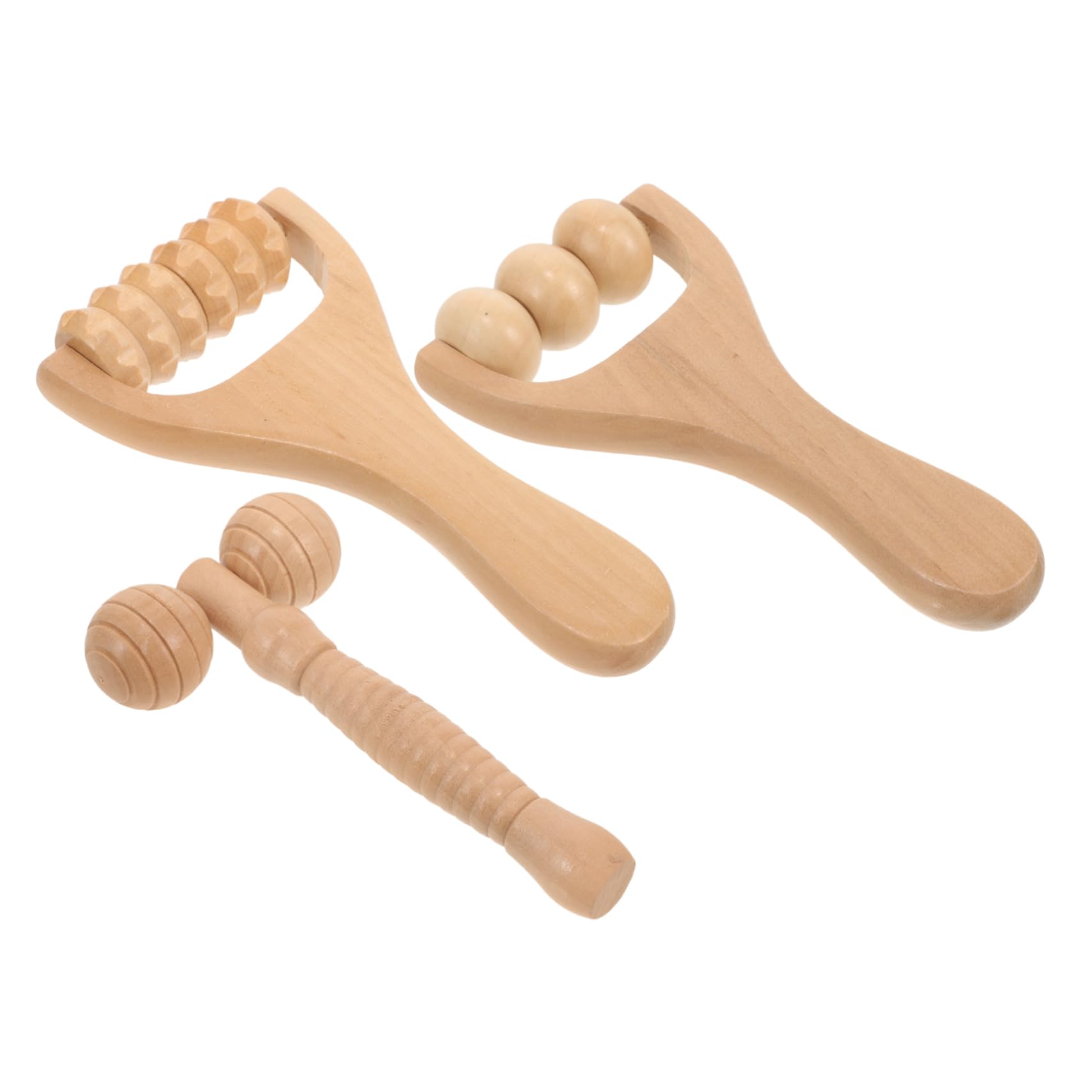 PACKOVE 4 Set Massaggiatore Per Punti Di Agopuntura Massaggiatore Per Muscoli Del Collo Per Spalle Rulli Massaggianti Accessorio Per La Casa 3 pezzi * 4