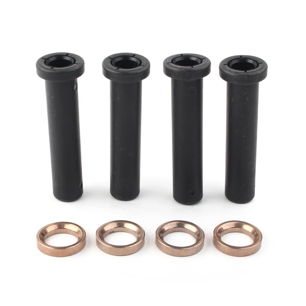 SIKUAI Kit di boccole lunghe per braccio di controllo della sospensione anteriore ATV per motocicletta, 8 pezzi per ATV Sportsman 500 1996-2002, nero
