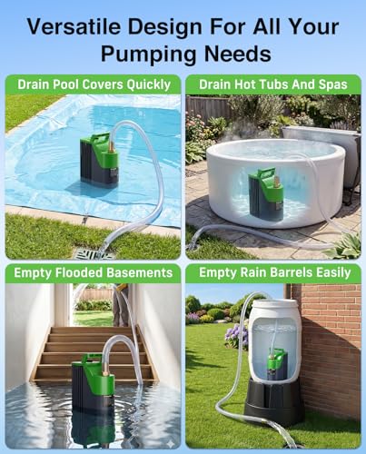 TaskStar Cordless Submersible Water Pump for Pool Cover & Basement - image 8