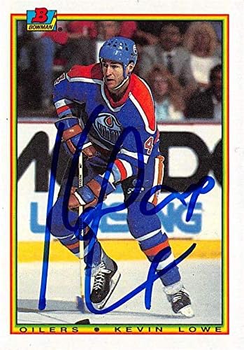 Miniatura 1 de Kevin Lowe autographed Hockey Card (Edmonton Oilers, 67) 1990 Bowman #198 - Hockey Slabbed Autographed Rookie Cards