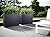 Cozdecor Planter Box Metal Tall Planters for Outdoor Plants Galvanized Steel Privacy Fence Black