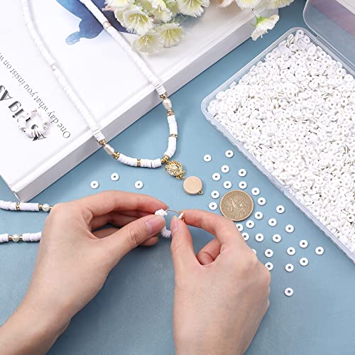 PH PandaHall 3000PCS White Clay Beads - Image 4