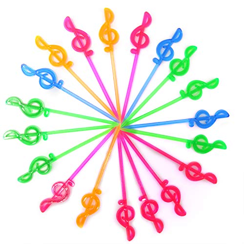 Honbay 200Pcs Plastic Cocktail Picks Fruit Picks Food Toothpicks Appetizer Picks For Home And Party, Flamingo/Heart/Music Note/Sword Shape, 3.2 Inches #TOP2