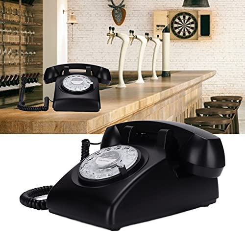Vintage-Telephone-Solemn-Classic-European-Retro-Landline-Old-Fashioned-for-FamiliesBlack