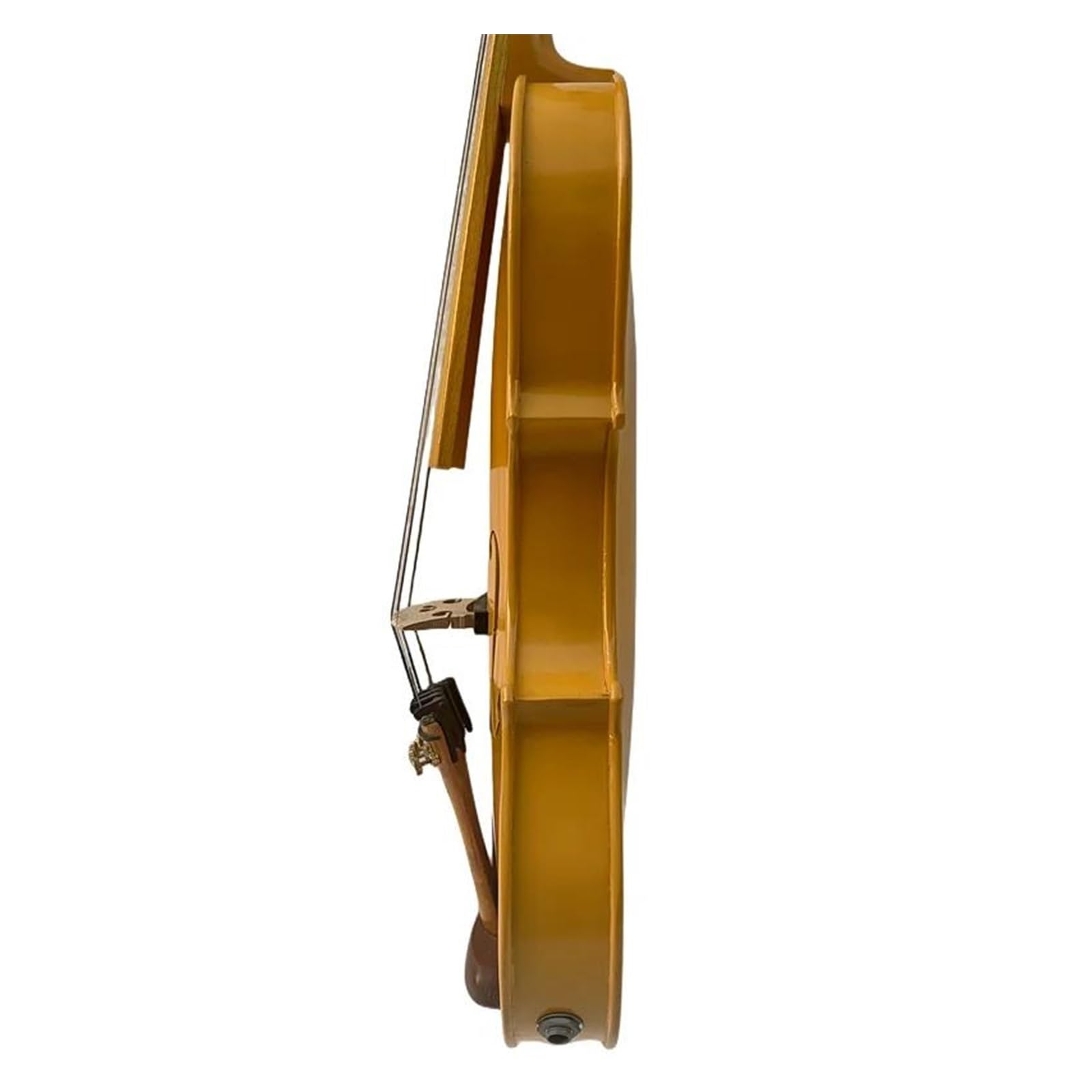 Violino Elettrico 4/4 A 5 Corde In Acero Giallo Fatto A Mano Con Un Suono Splendido E Chiaro E Forte Violino