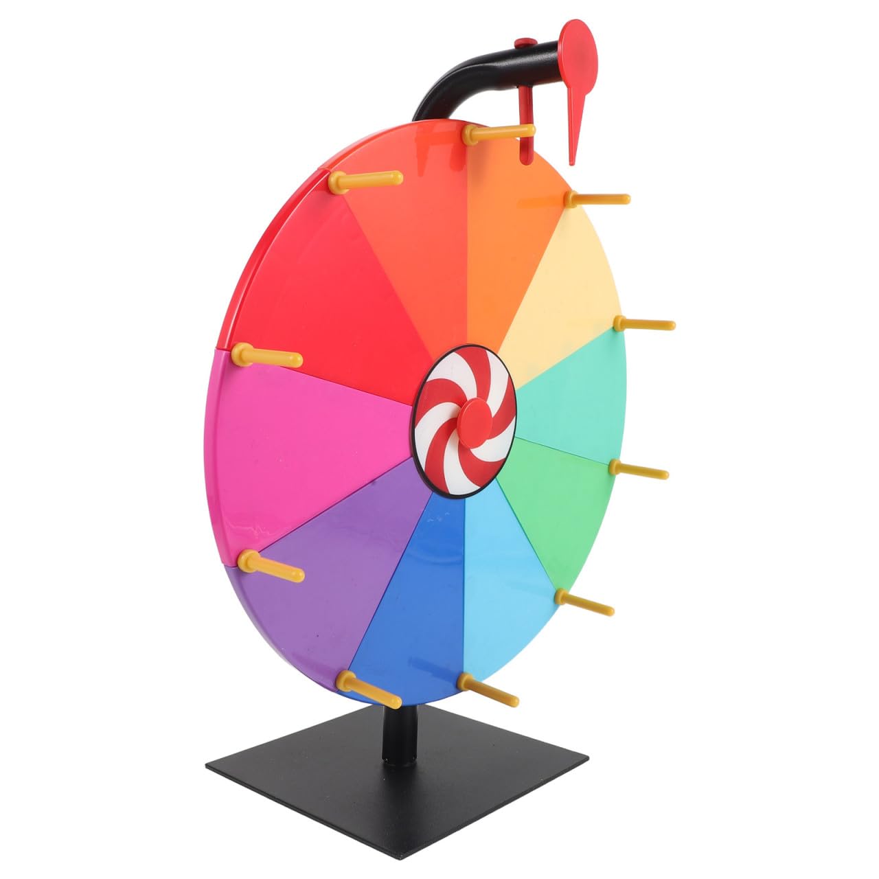 VICASKY Roue de Prix de Table 30cm, Plastique, 10 Emplacements, Portable