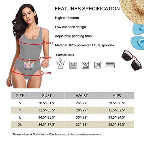 C-shop Unicorns Bloem Regenboog Eendelig Badpak Vrouwen Eendelig Badpak Watersportkleding - Image 7