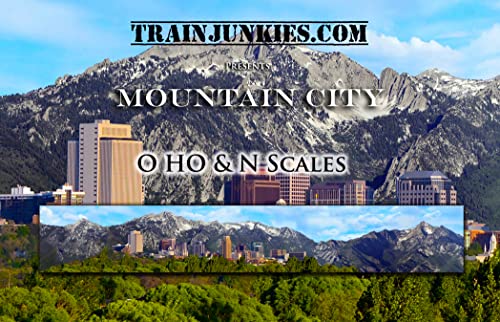 Mountain City Model Railroad Backdrop (O Scale)