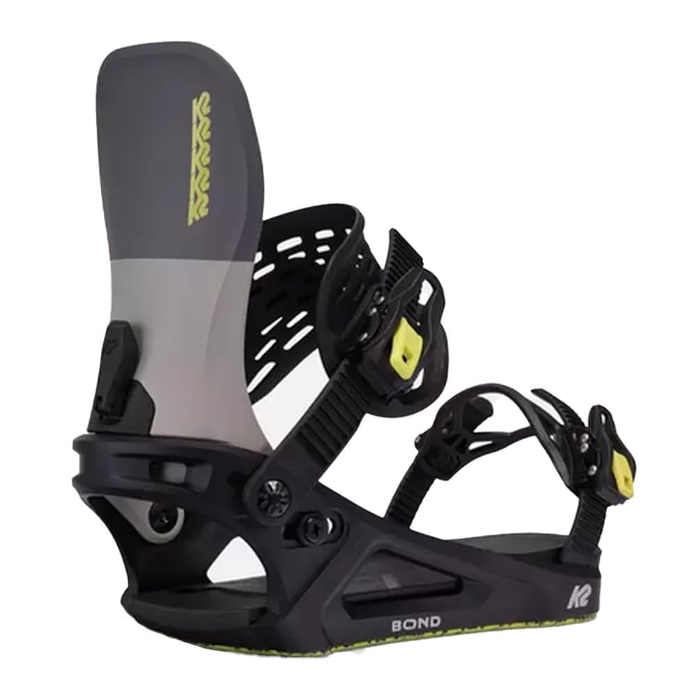 K2 Bond Mens Snowboard Bindings, Grey, M