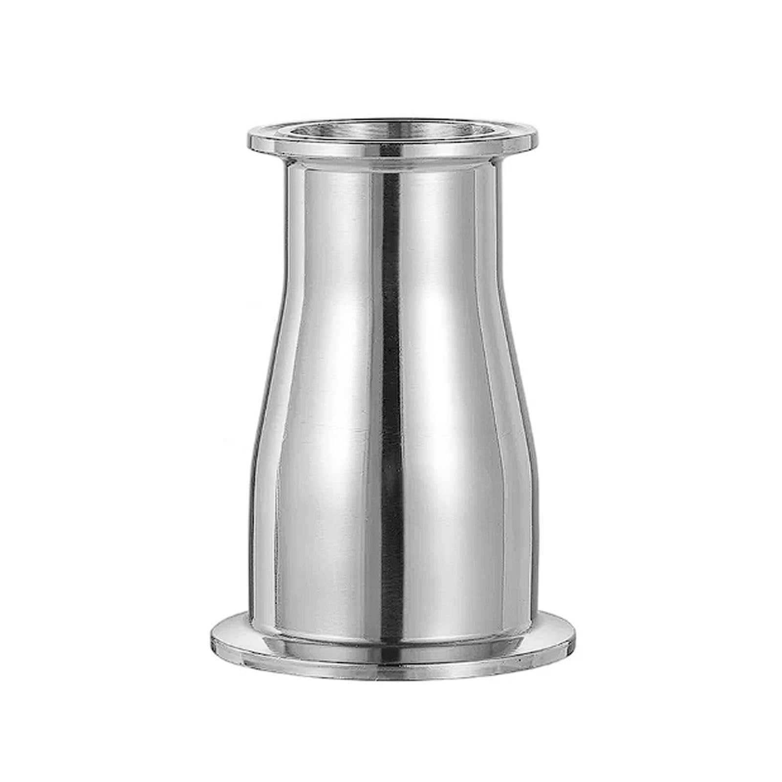 2 piezas de reductor concéntrico acero inoxidable 304 estilo conexión rápida para manguera jardín, racor pinza sanitario para lácteos/farmacéutica(Ф57x45)