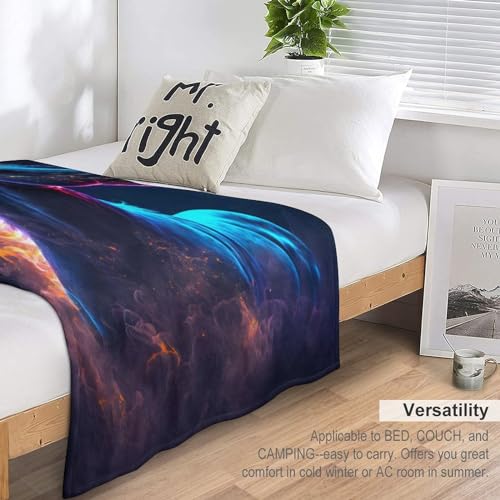 Manta para sofá de caballo galaxia franela cálida forro polar salón 6