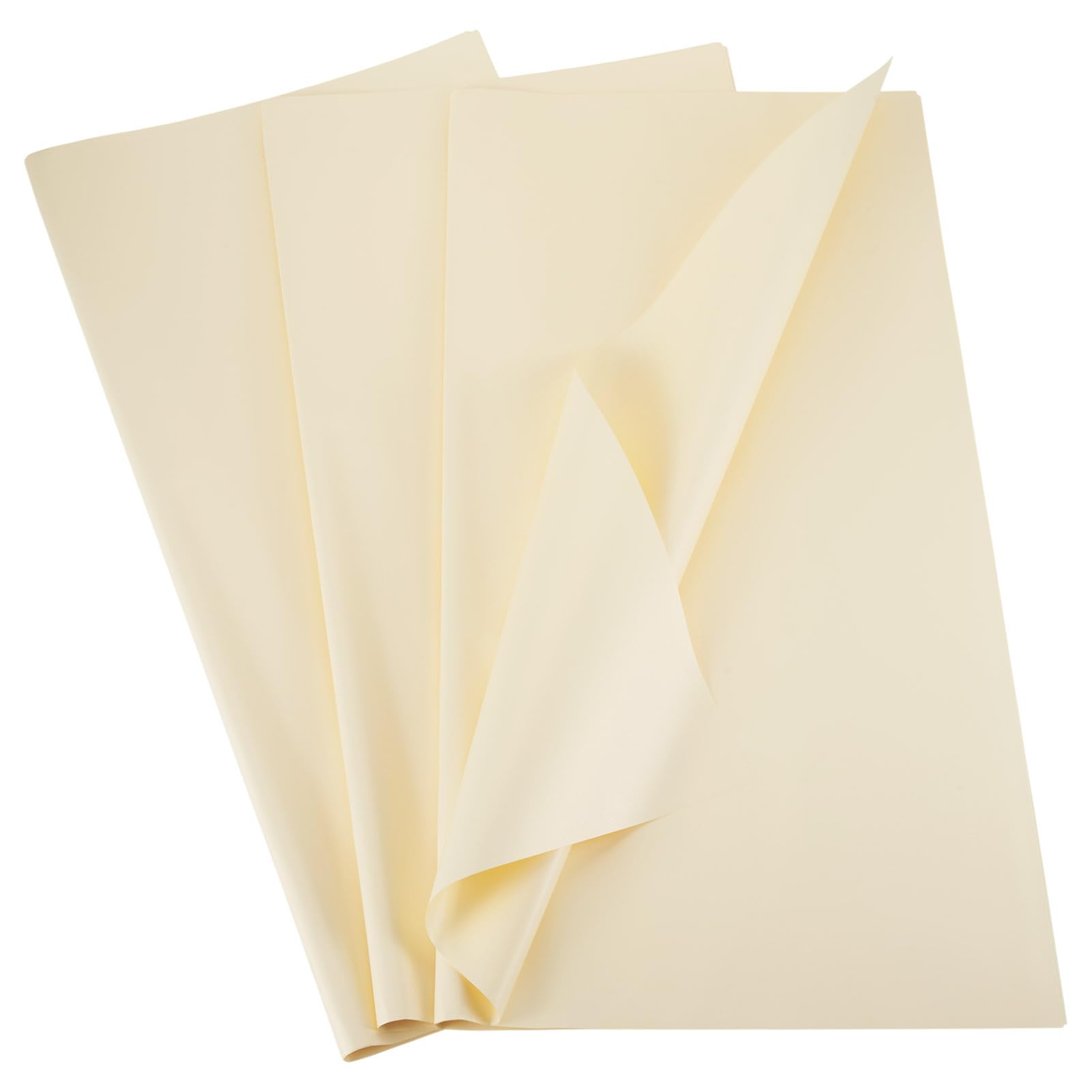 Sparkeads 20 pcs Waterproof Flower Wrapping Paper 560x560mm Florist Papers Square Floral Wrap Paper for Gift Bouquet Packaging Wedding Birthday Party Decoration,Old Lace