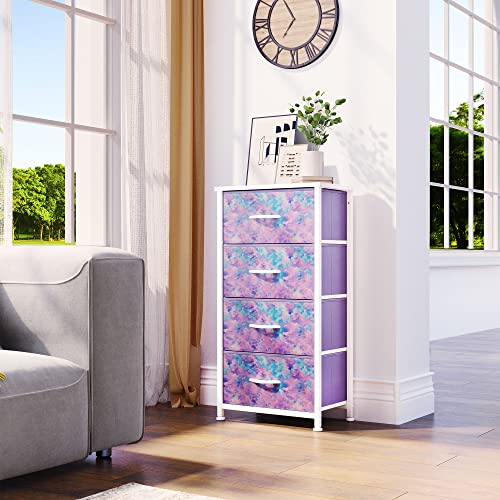 Yitahomepurpledresserwith4drawersstoragetowerunitkidsdresserforbedroomlivingroomclosetssturdysteelframewoodentopeasypullfabricbins Urban Country Home Decor Yitahome purple dresser with 4 drawers storage tower unit kids dresser for bedroom living room closets sturdy steel frame wooden top easy pull fabric bins urban country home decor