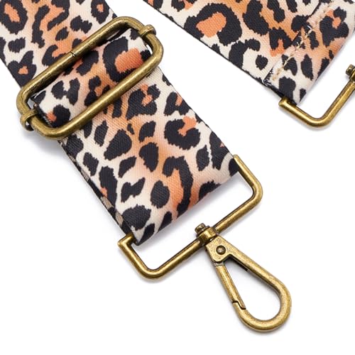 Image of ZOOEASS Bronze Buckles Purse Strap, 2 inch Wide Crossbody Handbag Strap Adjustable Replacement Shoulder Strap Vintage Embroidery