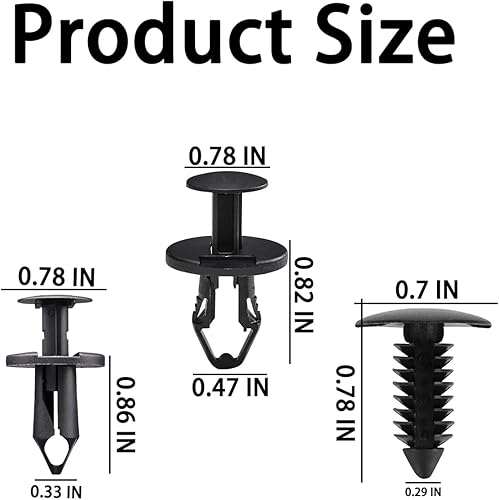 Miniatura 2 de 120 piezas 3 en 1 GM A20991 Fender Liner Clips 11589292 Remache de fijación de parachoques 21030249 Panel de moldura de puerta 1605396/1595864,