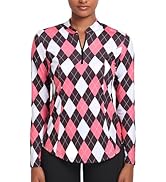 Misyula Womens Golf Shirts 1/4 Zip Sun Protection Quick Dry Tennis Running Athletic Workout Tops