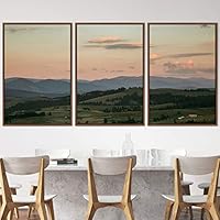 3 Piece Framed Canvas Wall Art Mountain Top Landscape Canvas Prints Home Artwork Decoration for Living Room,Bedroom - 16